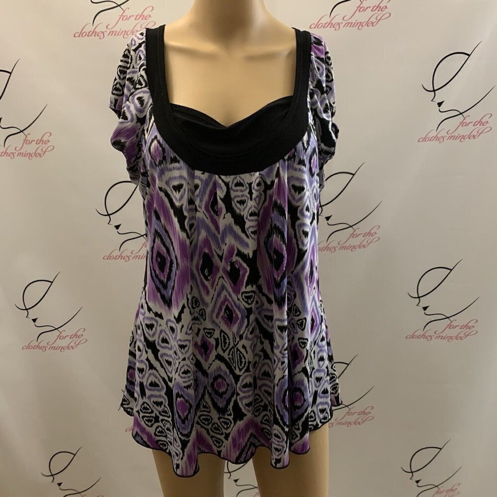Rachel Rachel. Sz Large. Comfy Stretch Raglan Sleeve Pullover Top. USA. B72